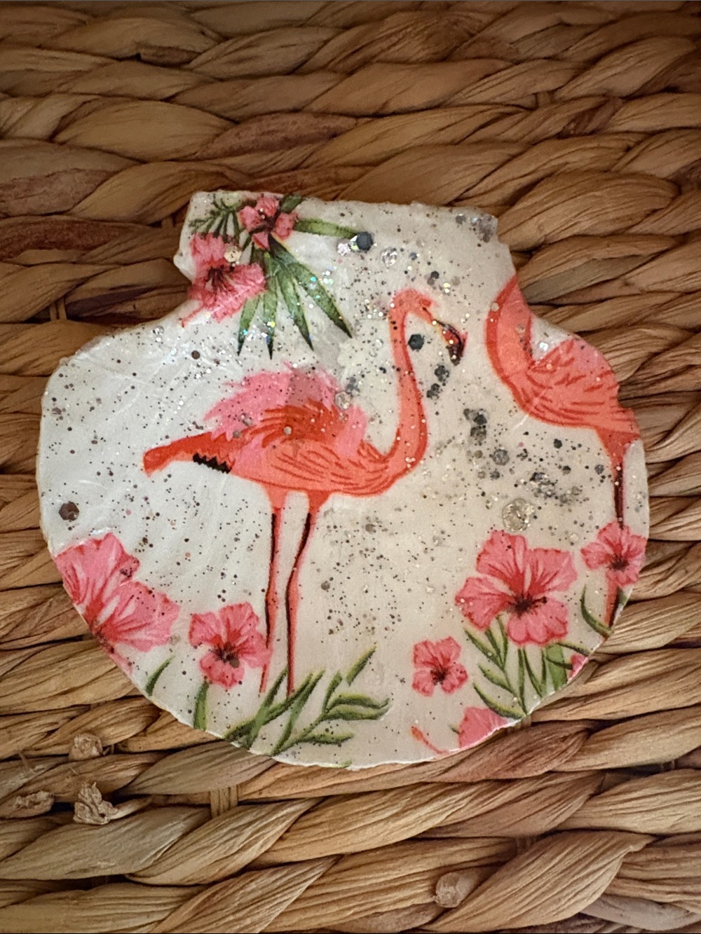 Pink Flamingo Decorative Soap Dish - Tropical Bath Accent